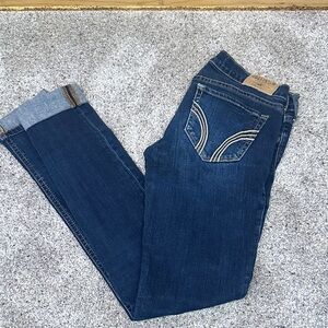 Hollister Dark Blue Ankle Jeans